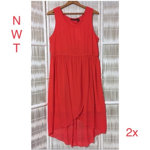 Speed Control Tulip Hem Sleeveless Chiffon Dress - Picture 3 of 3